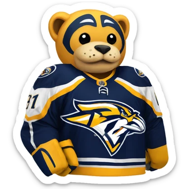 Nashville Predators Mascot sticker