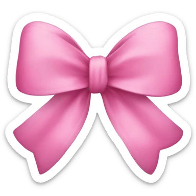 Pink bow sticker