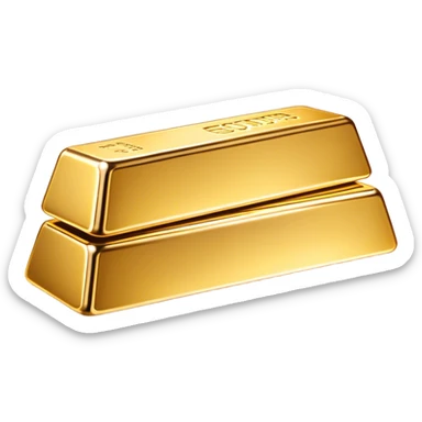 Cinematic Realistic Gold Bar, Radiant and brilliant, with smooth, polished golden bars reflecting the light in stunning highlights. The soft, warm glow of the metal exudes luxury and elegance, catching every glimmer in the surrounding environment. Soft glowing outline, capturing the essence of wealth and timeless beauty in gleaming gold. sticker