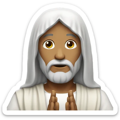 jesus christ pray sticker