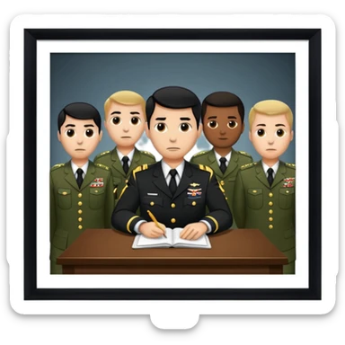 Cia Military trial exhibition sticker