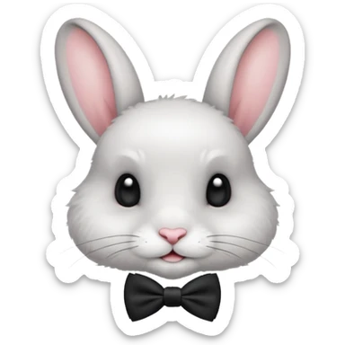 Coelho de laço sticker