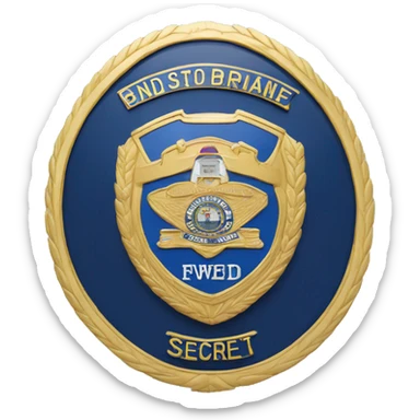 Brisbane Northside Secret police department badge sticker