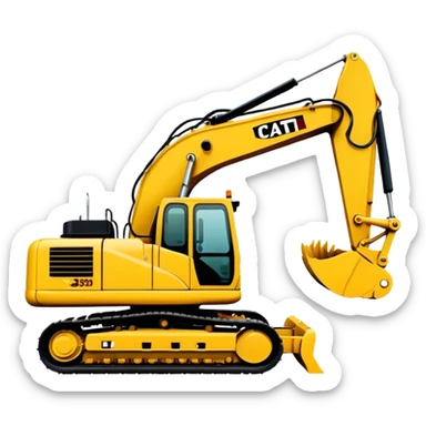 Excavator - Caterpillar 330 (Model Year: 2022) (Iconic colour: Yellow) sticker