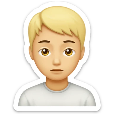 Tête jaune, soupire sticker