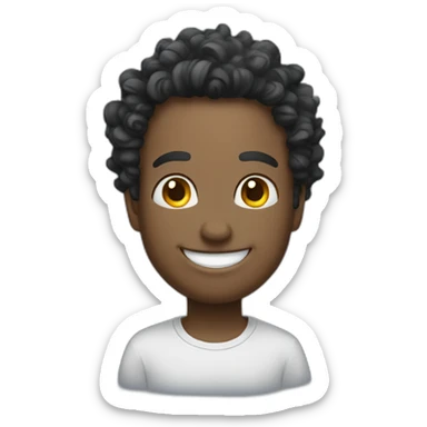 smiling moonzy sticker