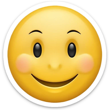 Innocent smiley face sticker