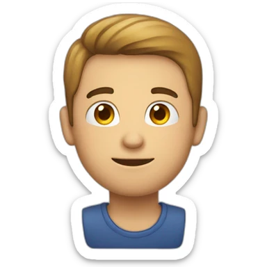 homme qui fait un coeur avec ses main sticker