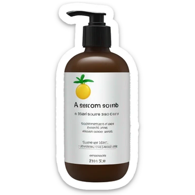 bottle of scalp scrub with label sticker