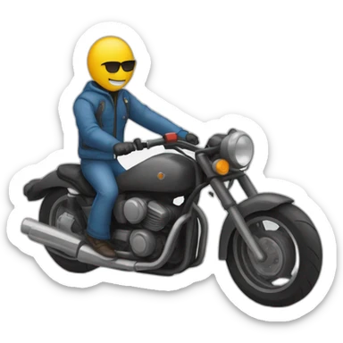 Un gars qui tombe de moto en fesait un weeling sticker