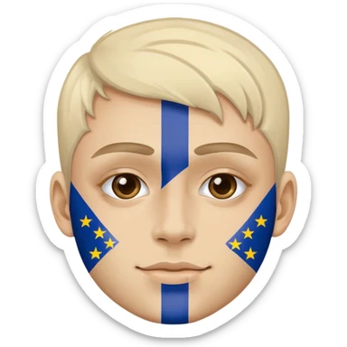 guy european union enthusiast sticker