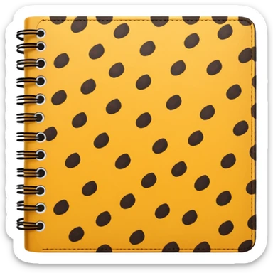 leopard patterned notebook sticker