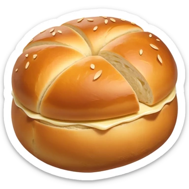 Kartoffelbrötchen potato bread roll sticker