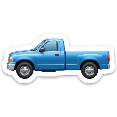 SINGLE Blue PICKUP TRUCK SIDE VIEW "EllisDon"  sticker