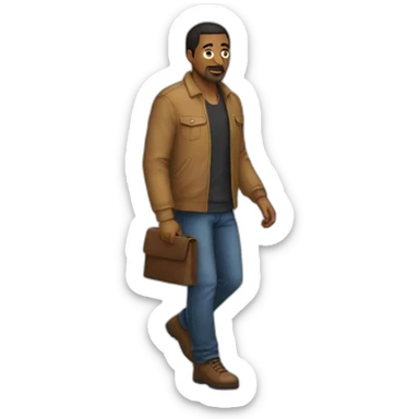 Emmanuel Marcon walking sneaky sticker