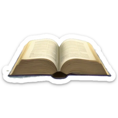 Holy Bible with a magical garden with fairies, doves, whimsical garden coming out from it  sticker