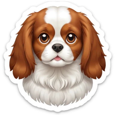 cavalier king charles spaniel dog sticker