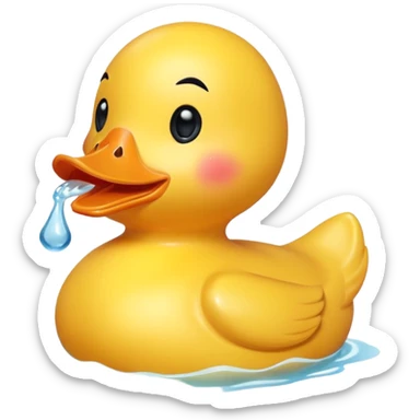 Drunk and high rubber duck sticker