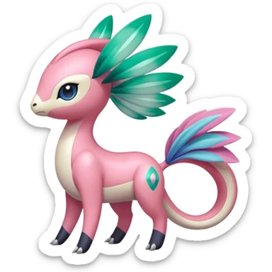  Exotic Meloetta-Palkia-Kirby-Amaura-Fakémon-creature-hybrid sticker