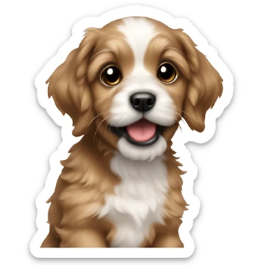 Cute puppy havapoo sticker