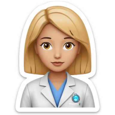 female AI robotics engineer sticker