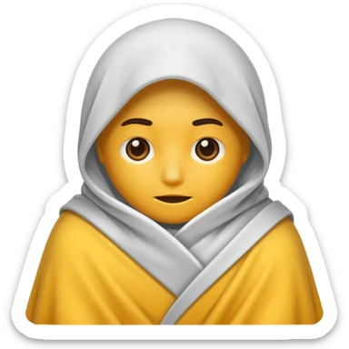 blanketed human sticker