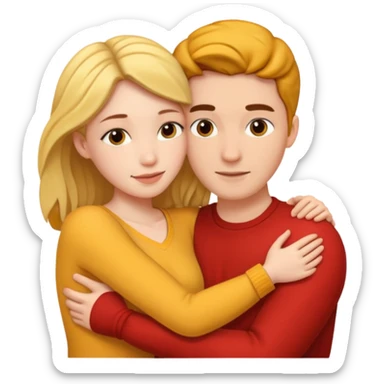 Naked man and woman having sex sticker