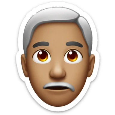 nose bleed emoji face  sticker