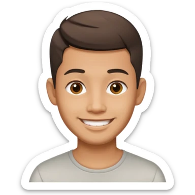 Thai man at fade hair cut 25 years old sticker