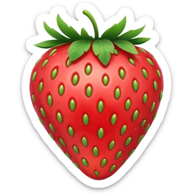 strawberry front the mic with cap sticker