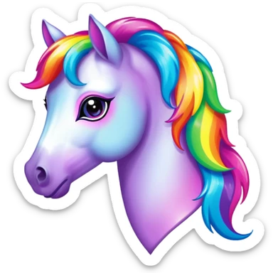 Lisa Frank horse sticker