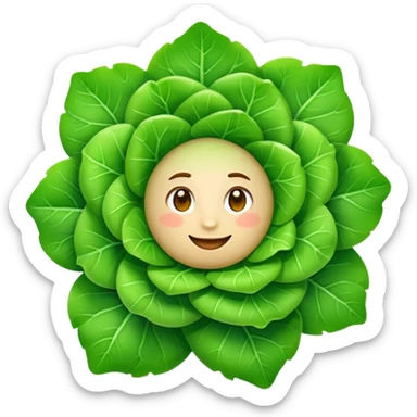 {
  "prompt": "emoji d'une mâche verte fraîche, petites feuilles rondes et brillantes en rosette, style Apple emoji vectoriel plat, fond transparent, ombres douces et contours nets"
}
 sticker
