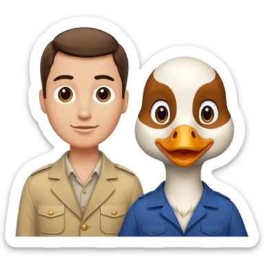 Goose and Maverick sticker
