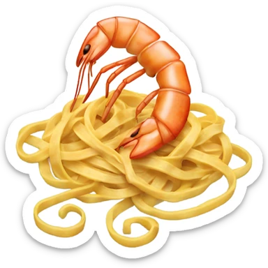 prawn linguine  sticker