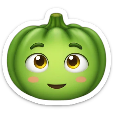Cute cumber sticker