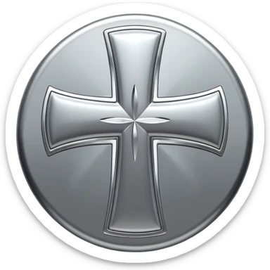 cross logo sticker