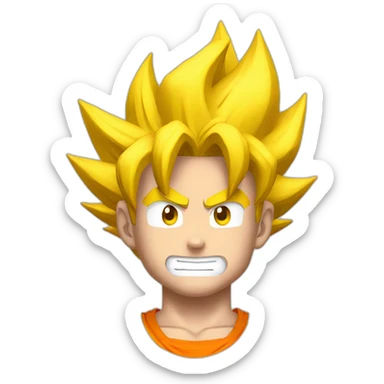 Goku supersayan sticker