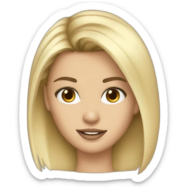 a blond version of kendall jenner sticker
