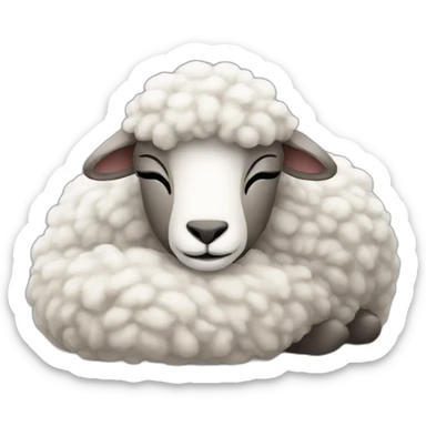 sheep sleep sticker