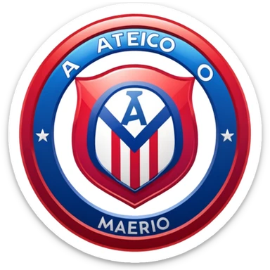 Atletico madrid club logo sticker