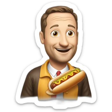 Tim Robinson hot dog sticker