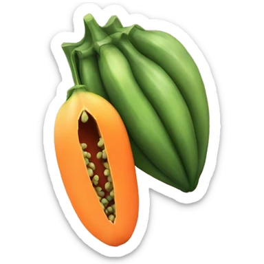papaya fruit sticker