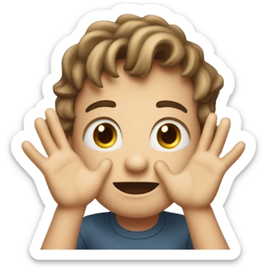 Person snapping in awe sticker