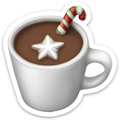 Christmas hot chocolate  sticker