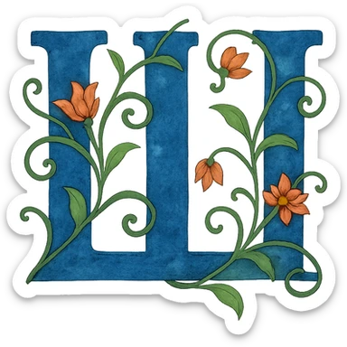 Ш in the style of the provided example sticker