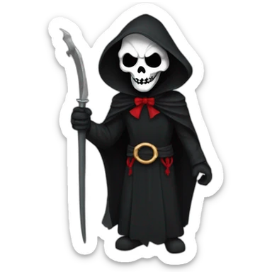 Scarlet i'm thé grim reaper sticker