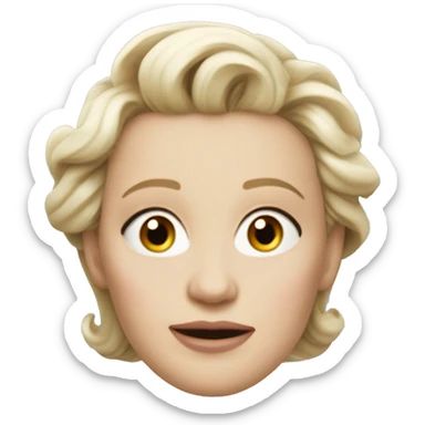 Ursula von der Leyenl very photorealistic sticker