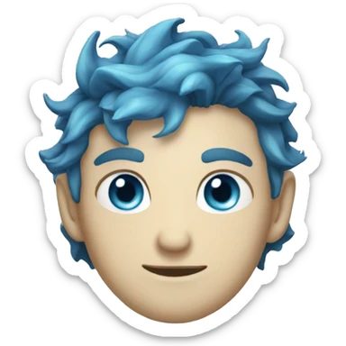 Mythical leviathan blue eyes  sticker