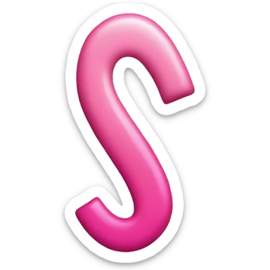 pink lipstick mark sticker