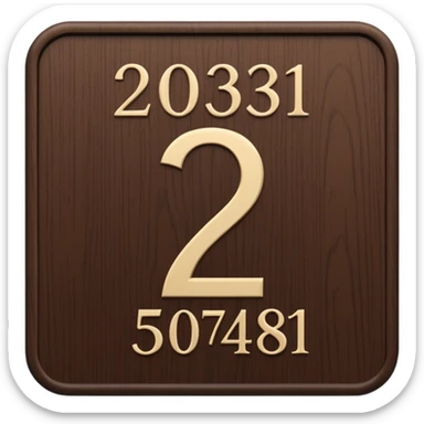 hotel room number wood sign near door sticker